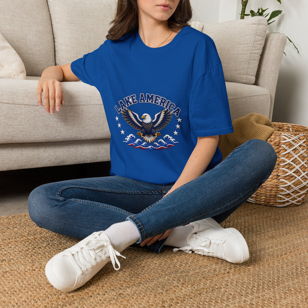 Lake America Eagle T-Shirt — Patriotic Graphic Tee