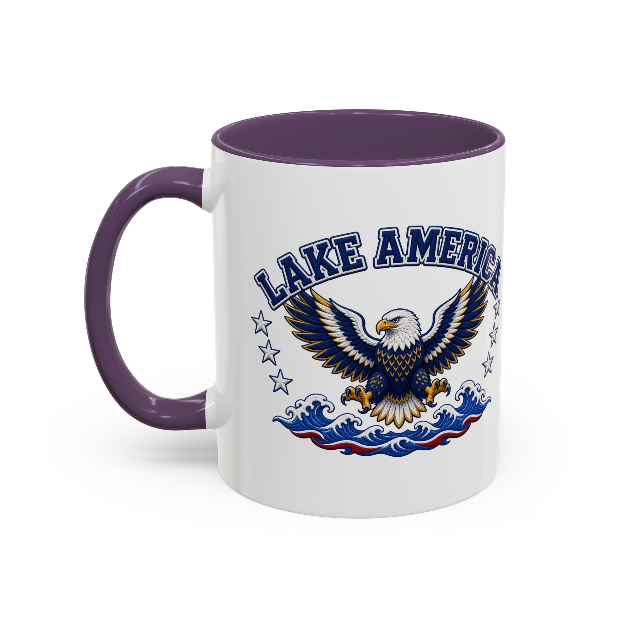 Lake America Eagle Coffee Mug – Patriotic 11/15oz Accent Mug