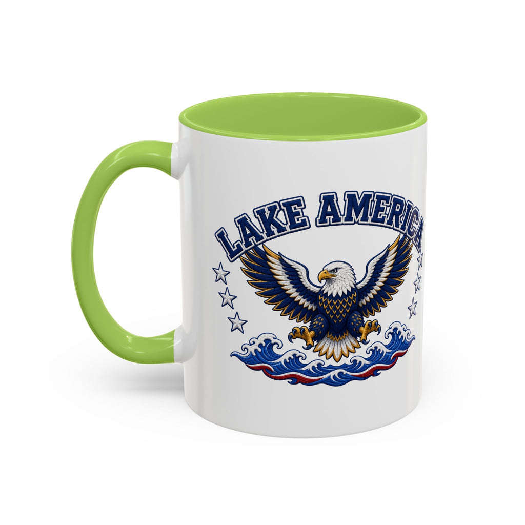 Lake America Eagle Coffee Mug – Patriotic 11/15oz Accent Mug