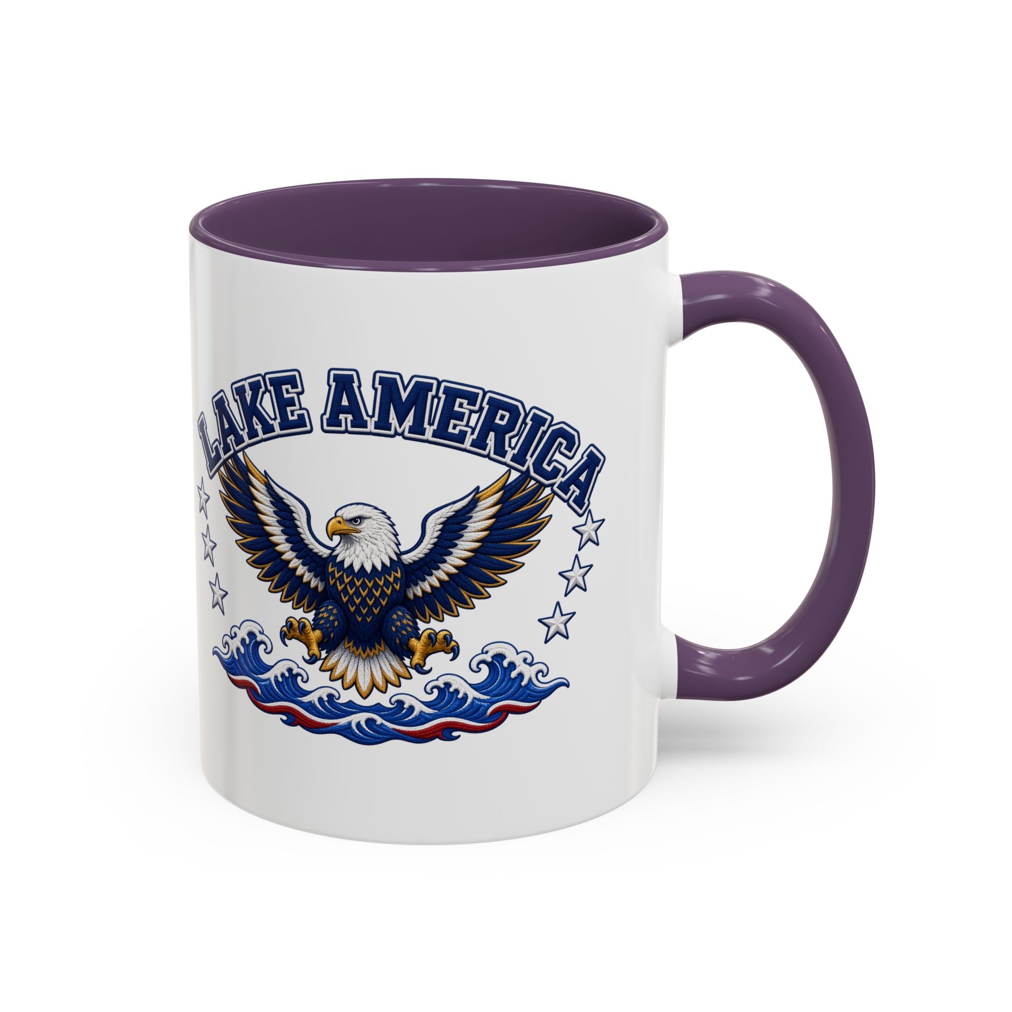 Lake America Eagle Coffee Mug – Patriotic 11/15oz Accent Mug