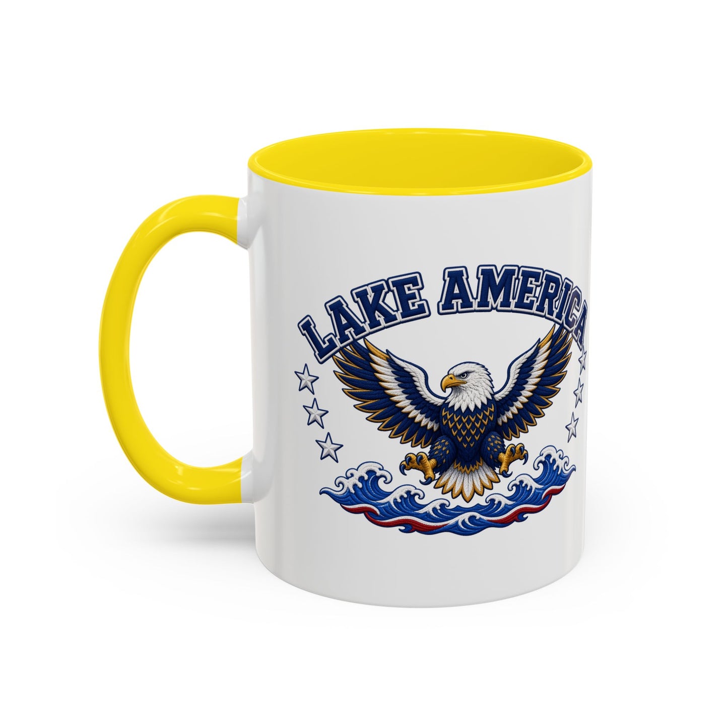 Lake America Eagle Coffee Mug – Patriotic 11/15oz Accent Mug