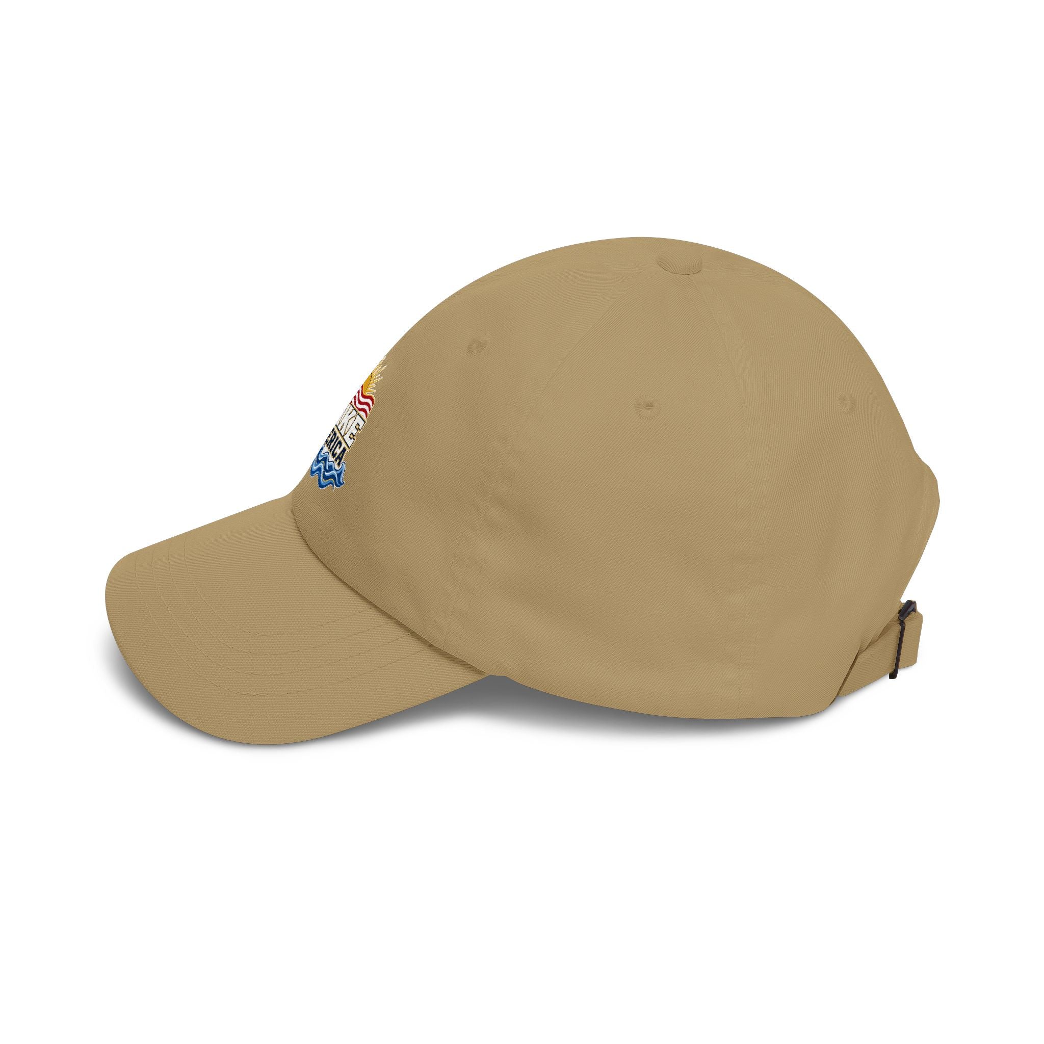 Lake America Dad Cap — Embroidered Sunset & Waves Baseball Hat