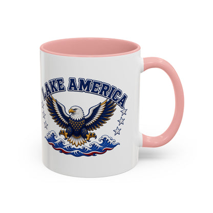 Lake America Eagle Coffee Mug – Patriotic 11/15oz Accent Mug