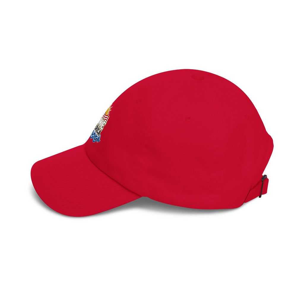 Lake America Dad Cap — Embroidered Sunset & Waves Baseball Hat