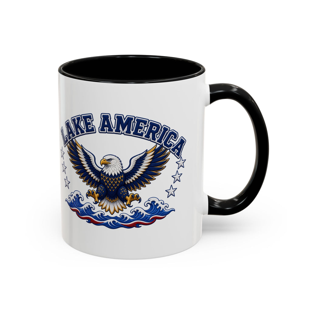 Lake America Eagle Coffee Mug – Patriotic 11/15oz Accent Mug