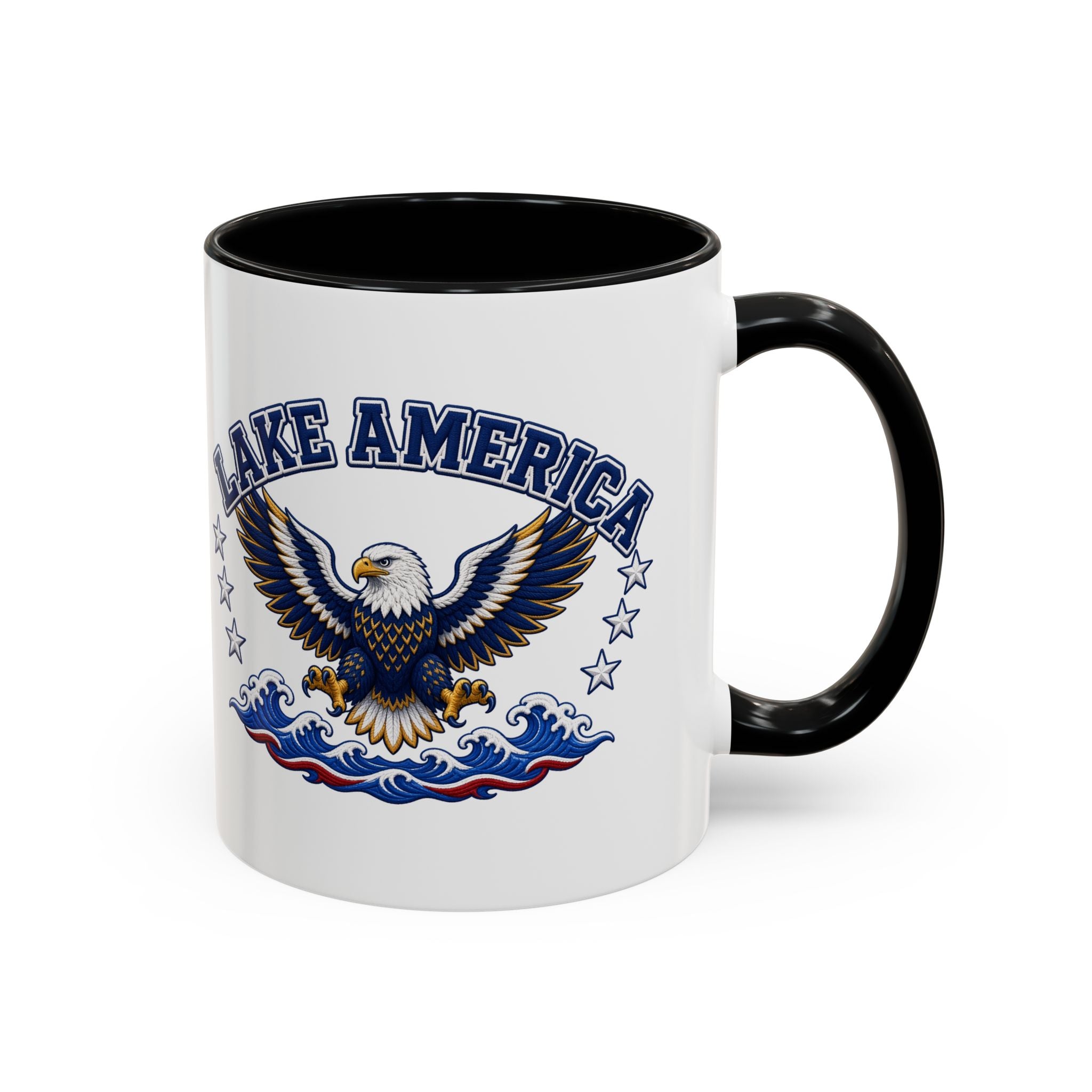 Lake America Eagle Coffee Mug – Patriotic 11/15oz Accent Mug