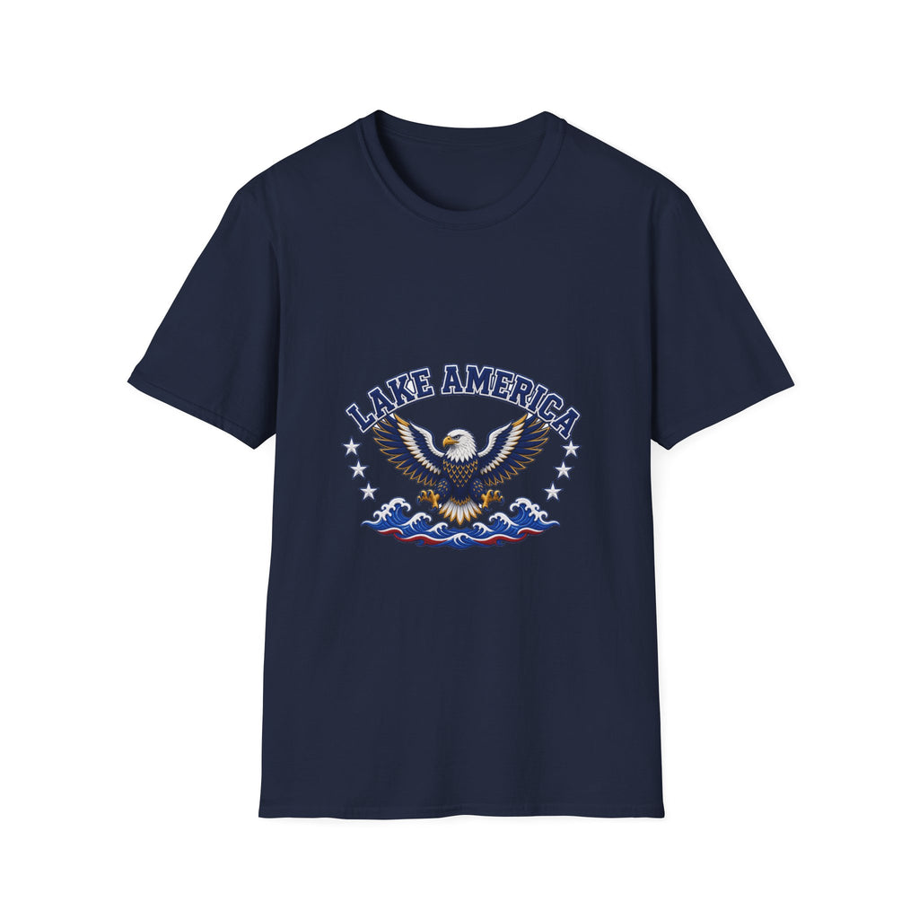 Lake America Eagle T-Shirt — Patriotic Graphic Tee