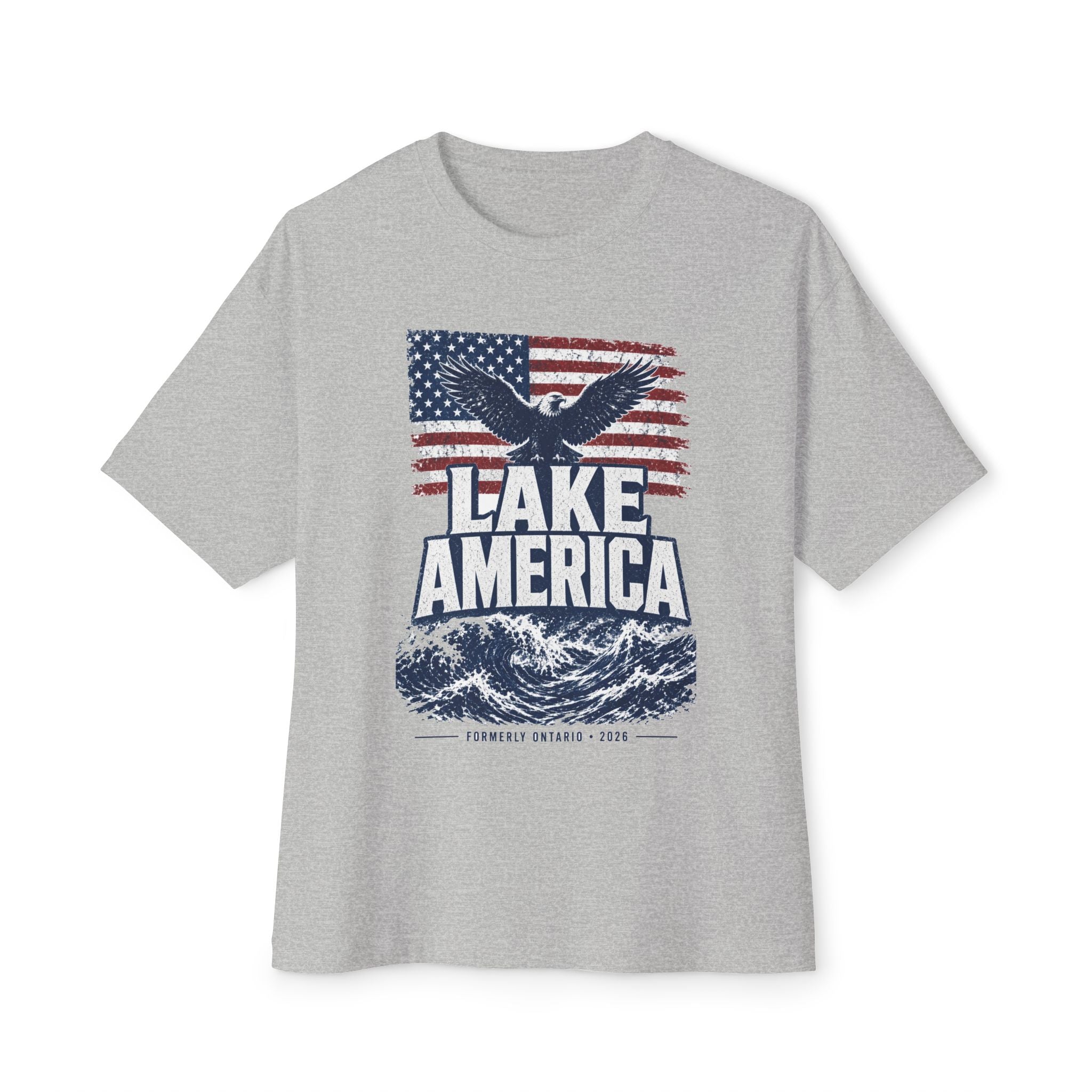 Lake America Tee — Patriotic Eagle Flag Graphic T-Shirt