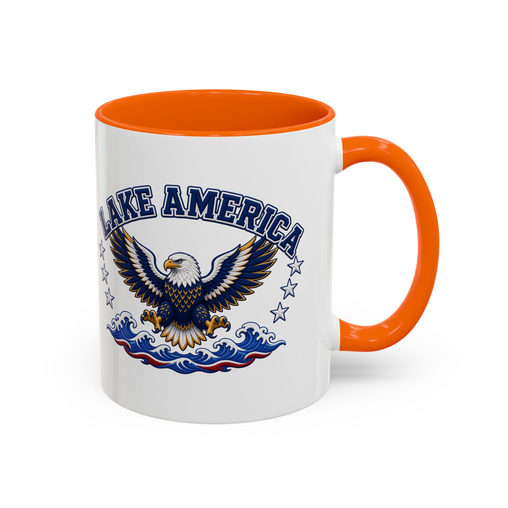 Lake America Eagle Coffee Mug – Patriotic 11/15oz Accent Mug