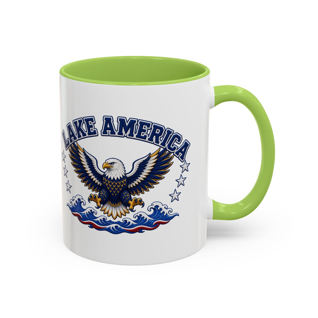 Lake America Eagle Coffee Mug – Patriotic 11/15oz Accent Mug
