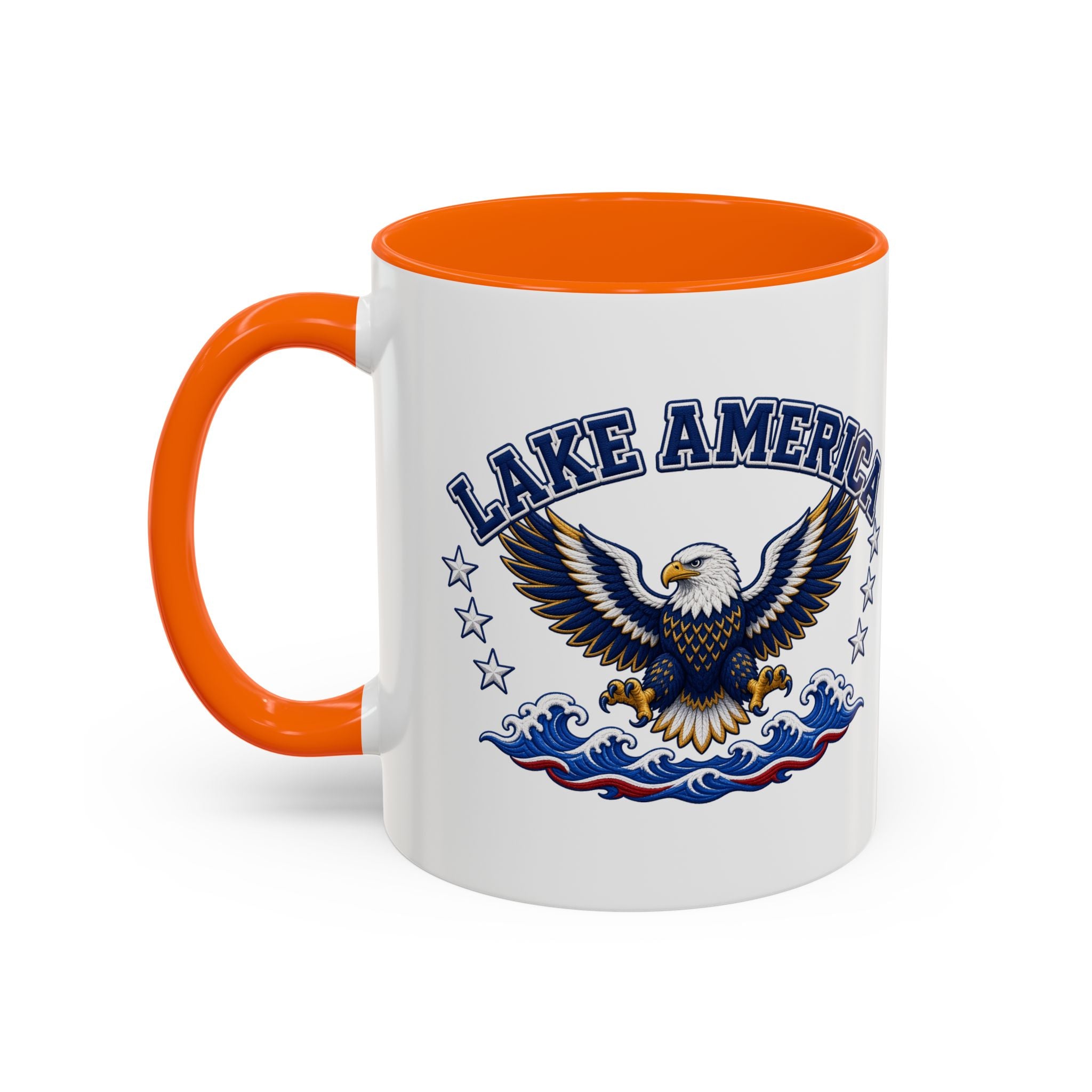 Lake America Eagle Coffee Mug – Patriotic 11/15oz Accent Mug
