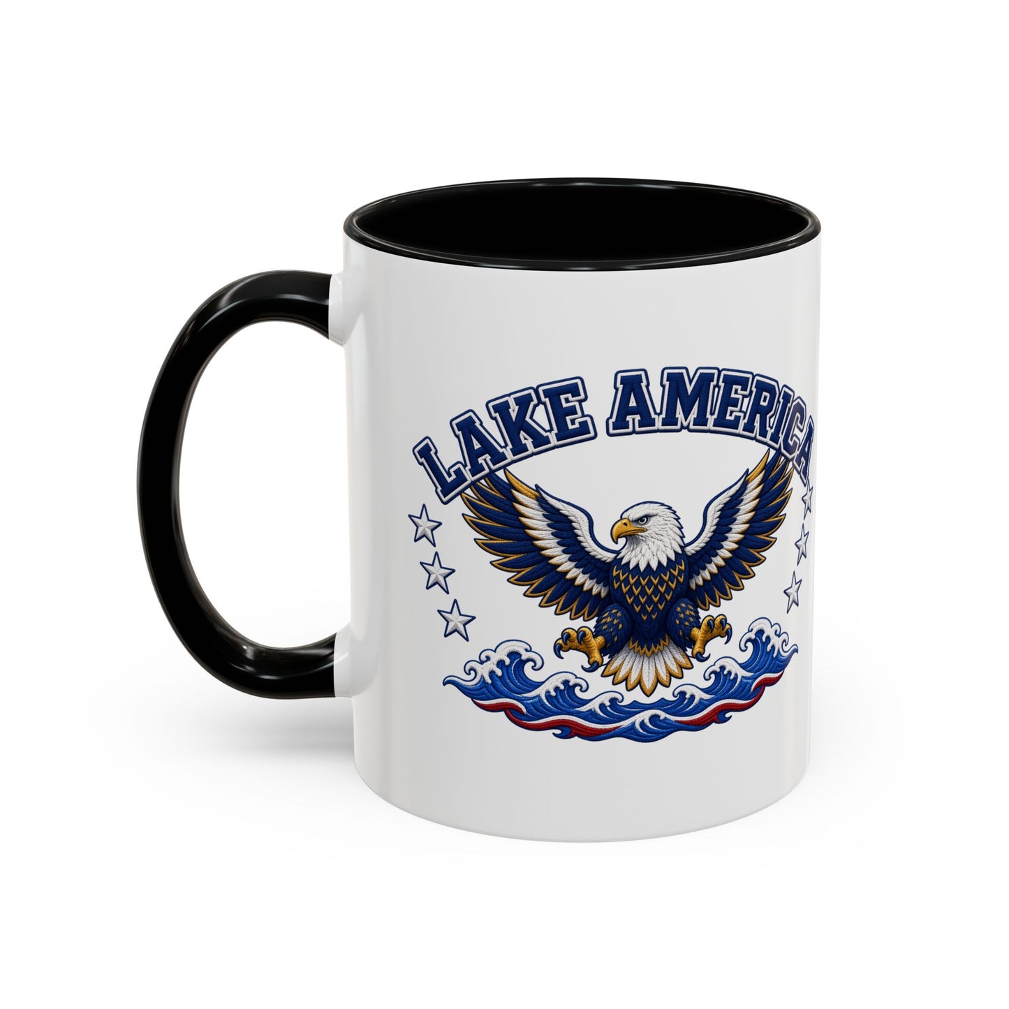 Lake America Eagle Coffee Mug – Patriotic 11/15oz Accent Mug