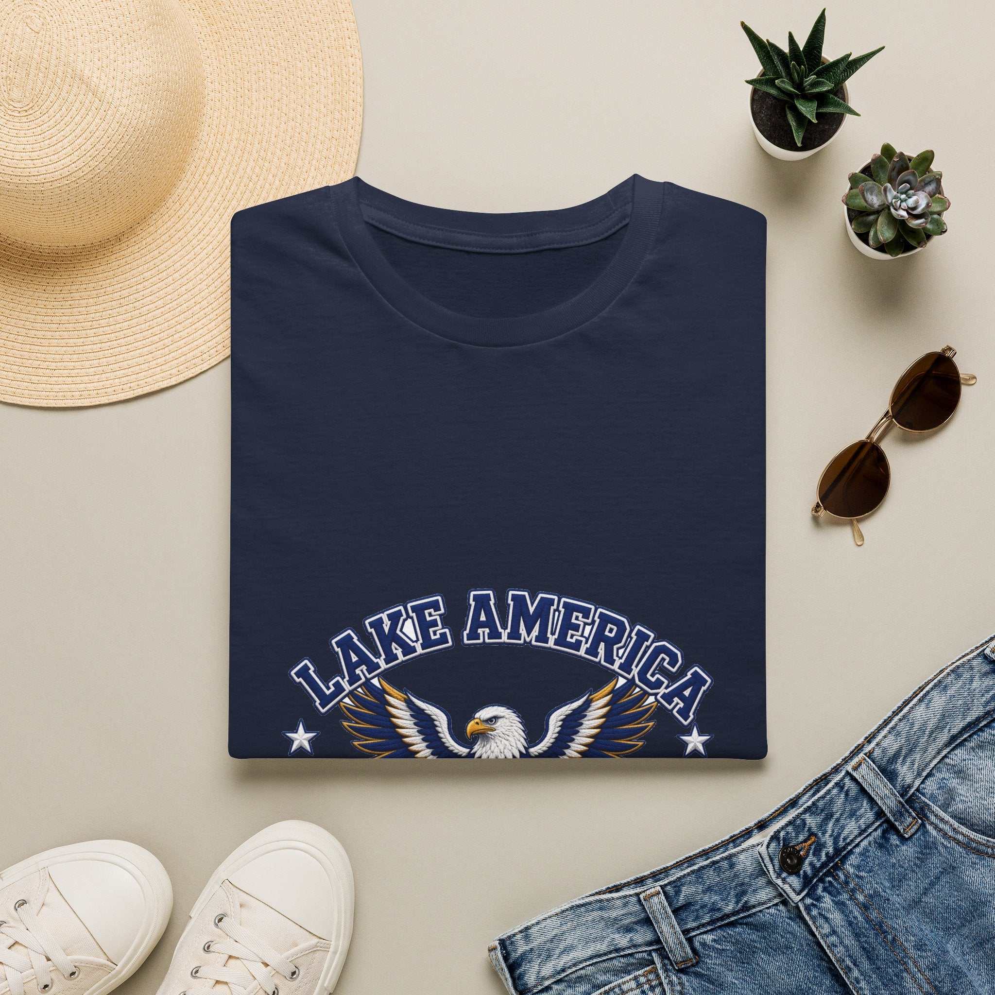 Lake America Eagle T-Shirt — Patriotic Graphic Tee