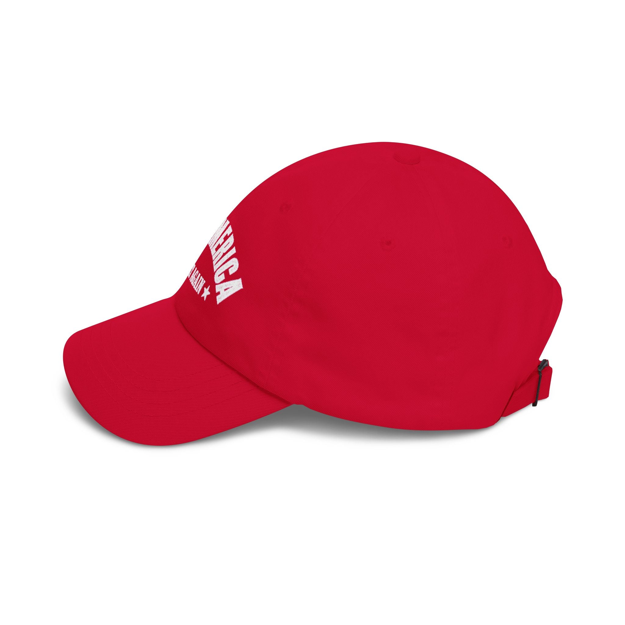 Lake America Dad Cap — Embroidered Sunset & Waves Baseball Hat