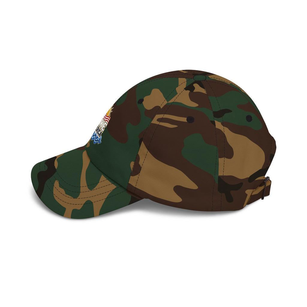 Lake America Dad Cap — Embroidered Sunset & Waves Baseball Hat
