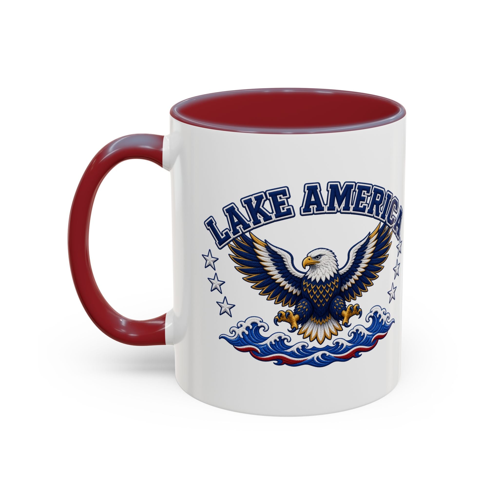 Lake America Eagle Coffee Mug – Patriotic 11/15oz Accent Mug