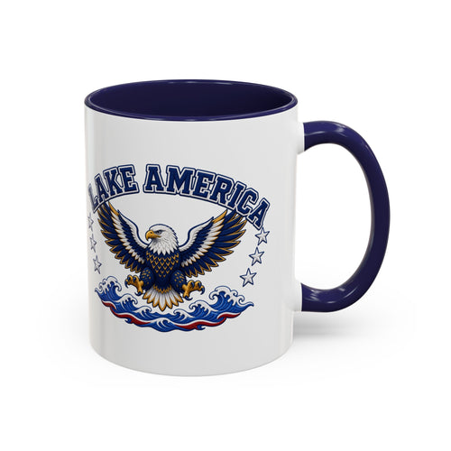 Lake America Eagle Coffee Mug – Patriotic 11/15oz Accent Mug