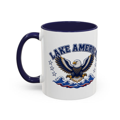 Lake America Eagle Coffee Mug – Patriotic 11/15oz Accent Mug
