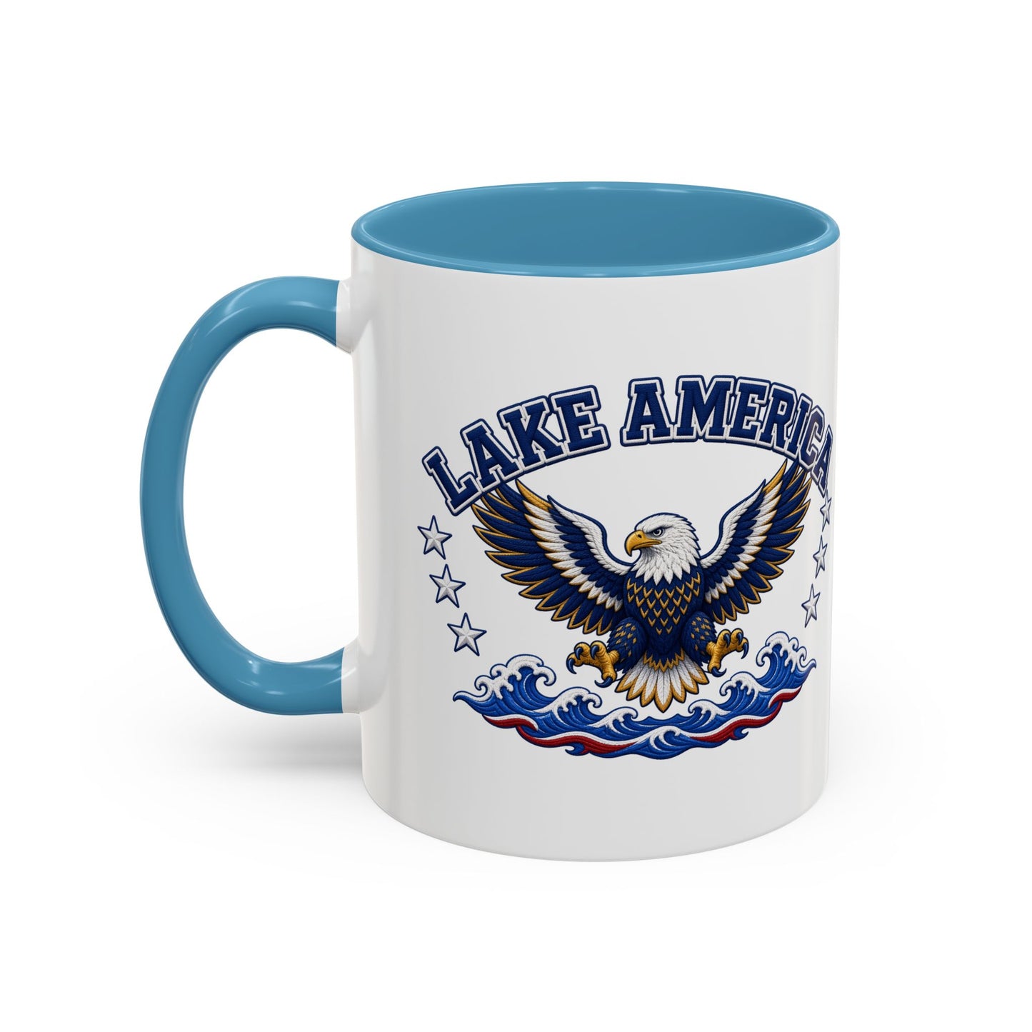 Lake America Eagle Coffee Mug – Patriotic 11/15oz Accent Mug