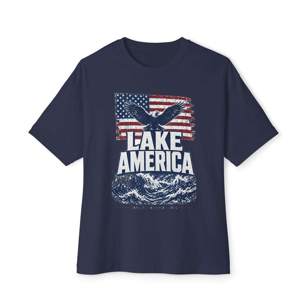 Lake America Tee — Patriotic Eagle Flag Graphic T-Shirt
