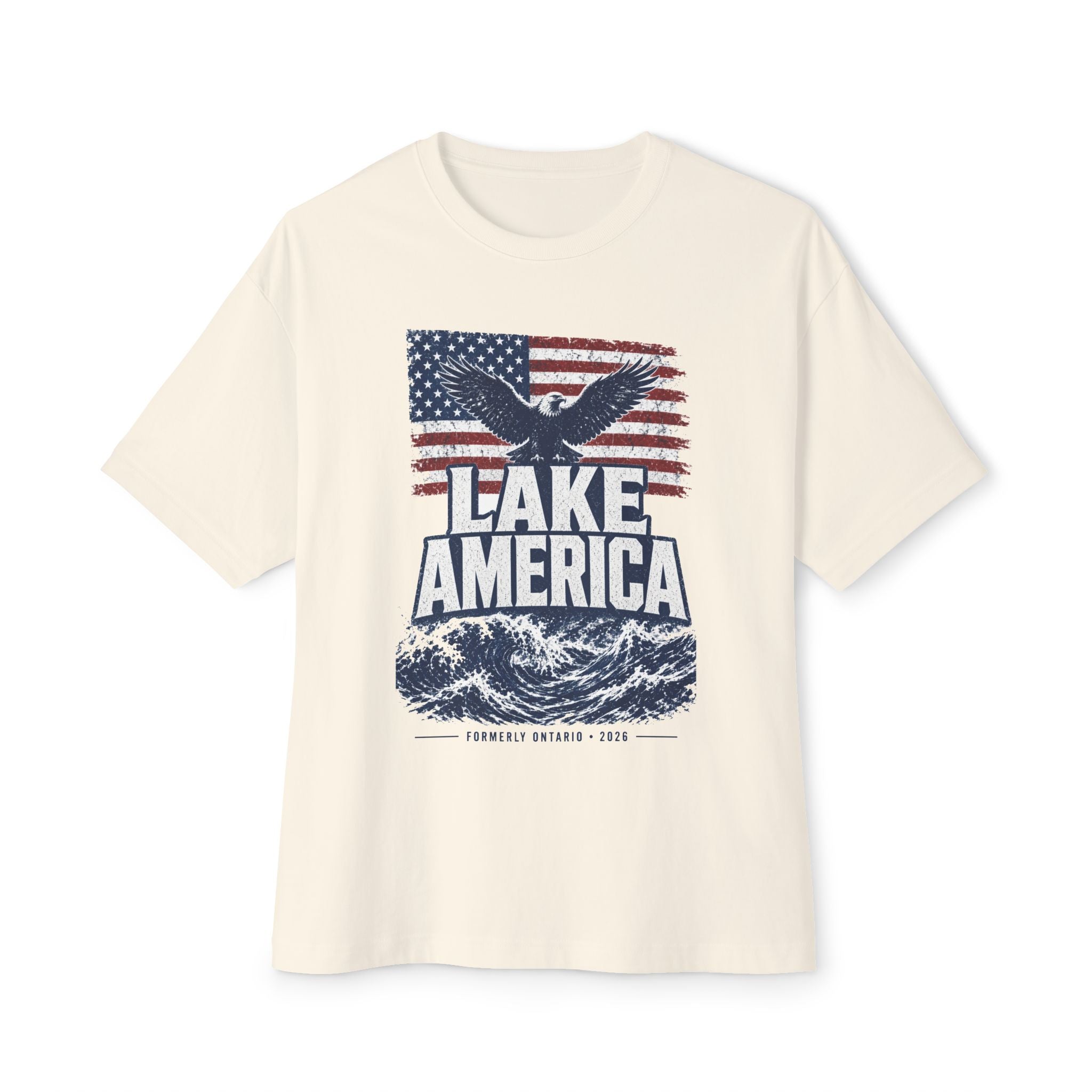 Lake America Tee — Patriotic Eagle Flag Graphic T-Shirt