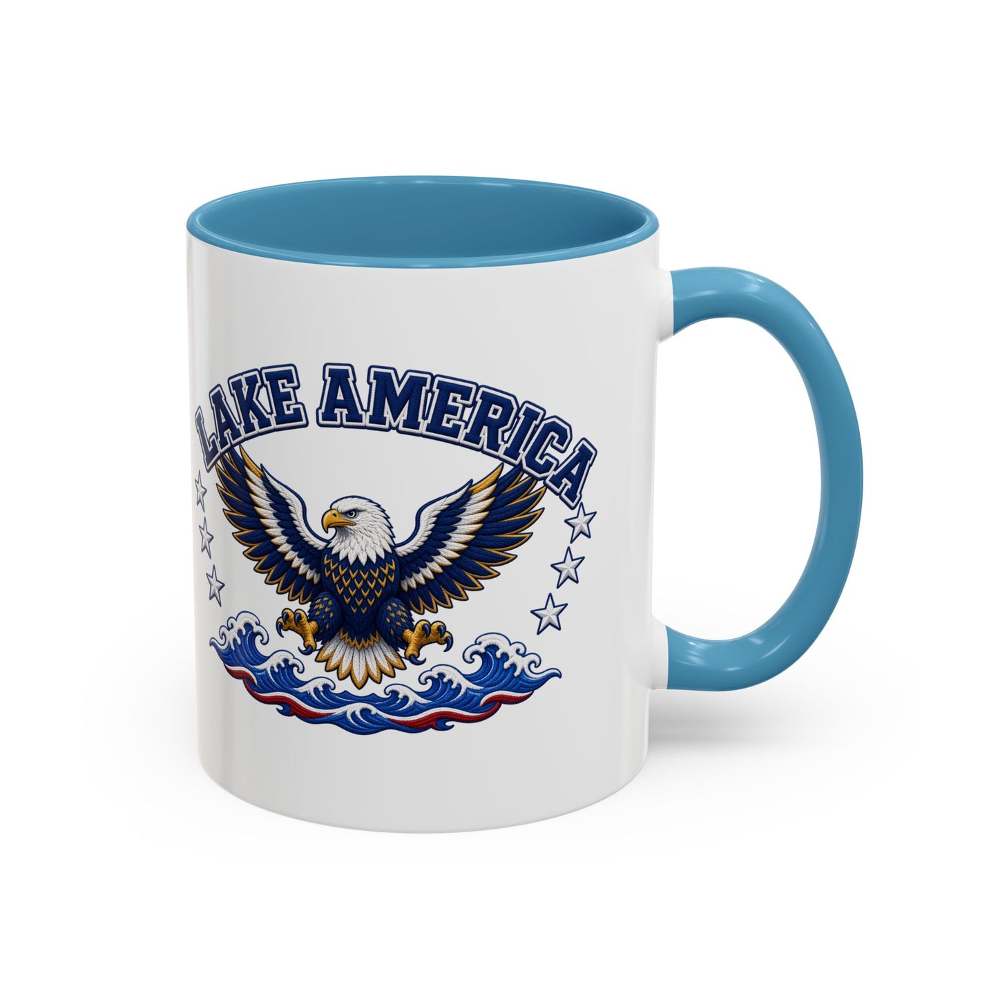 Lake America Eagle Coffee Mug – Patriotic 11/15oz Accent Mug